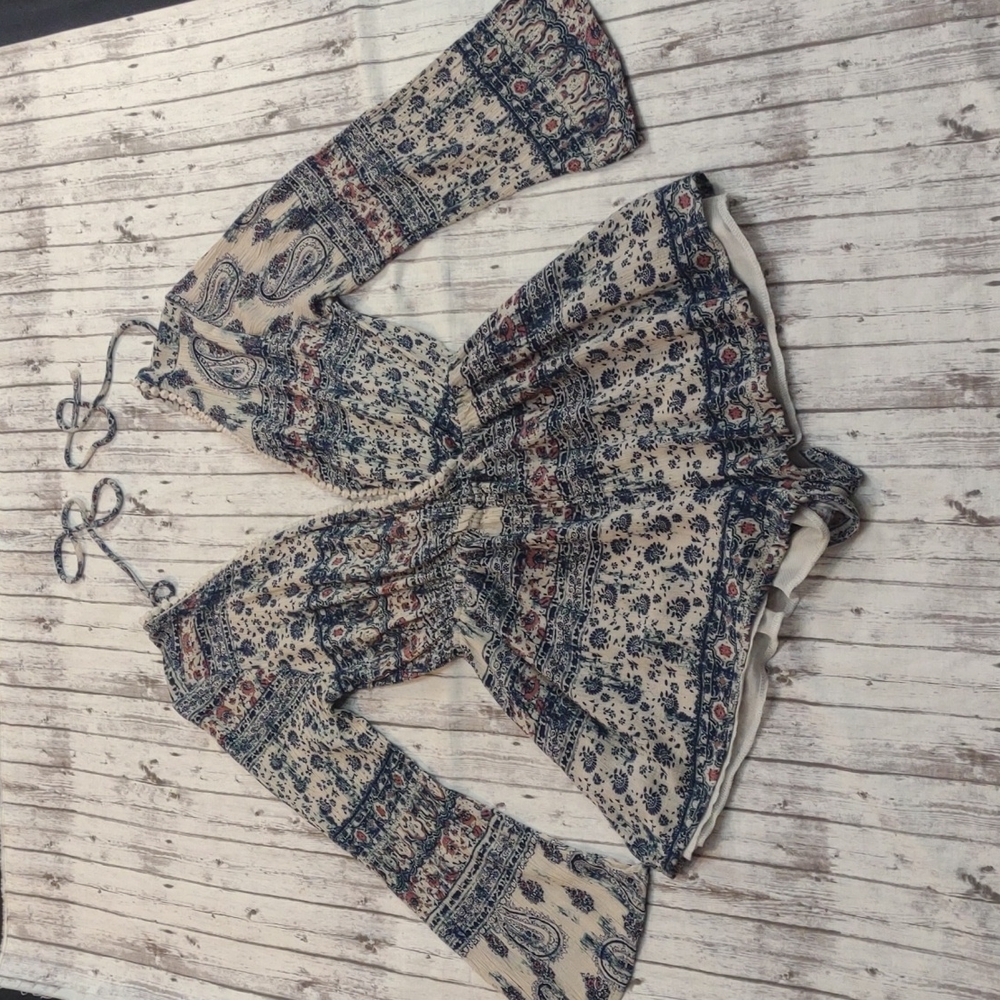Stella Laguna Beach Blue Floral Romper